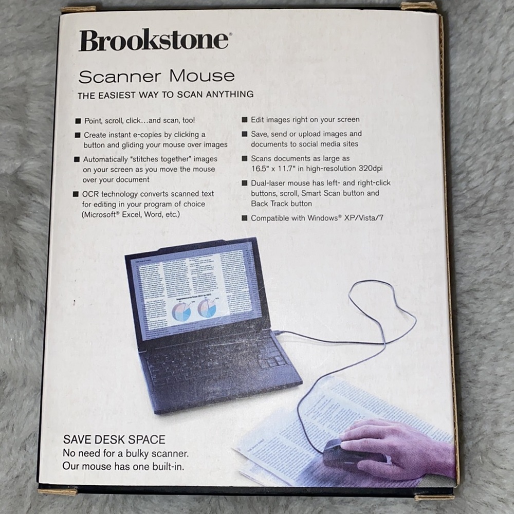 Brookstone Scanner Mouse - Picture 3 of 4